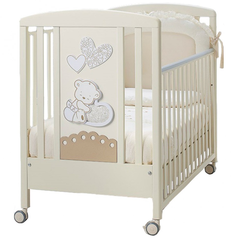 Детская кровать Italbaby Love, кремовый Детская кровать Italbaby Love, кремовый