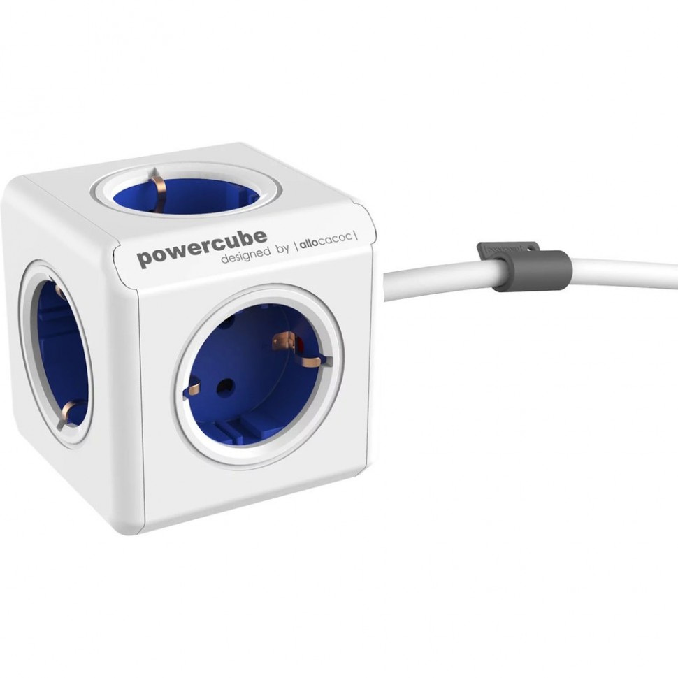 Сетевой удлинитель Allocacoc PowerCube Extended синий (1300BL) Сетевой удлинитель Allocacoc PowerCube Extended синий (1300BL)