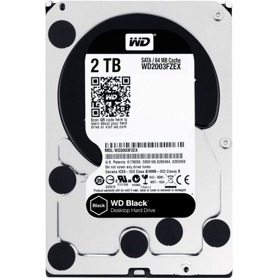Внутренний HDD накопитель Western Digital 2TB 7200RPM 6GB/S 64MB WD2003FZEX Внутренний HDD накопитель Western Digital 2TB 7200RPM 6GB/S 64MB WD2003FZEX