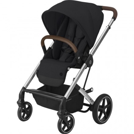 Детская коляска Cybex Balios S Lux BLK Deep Black с дождевиком
