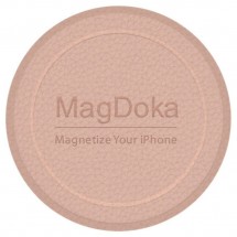 Магнитная накладка SwitchEasy MagDoka Mounting Disc для Apple iPhone 11/12, рзовый