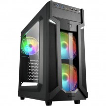 Корпус Sharkoon VG6-W RGB led черный