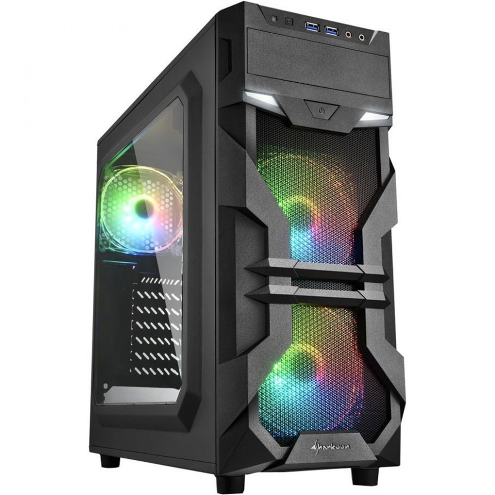 Корпус Sharkoon VG7-W RGB led черный Корпус Sharkoon VG7-W RGB led черный