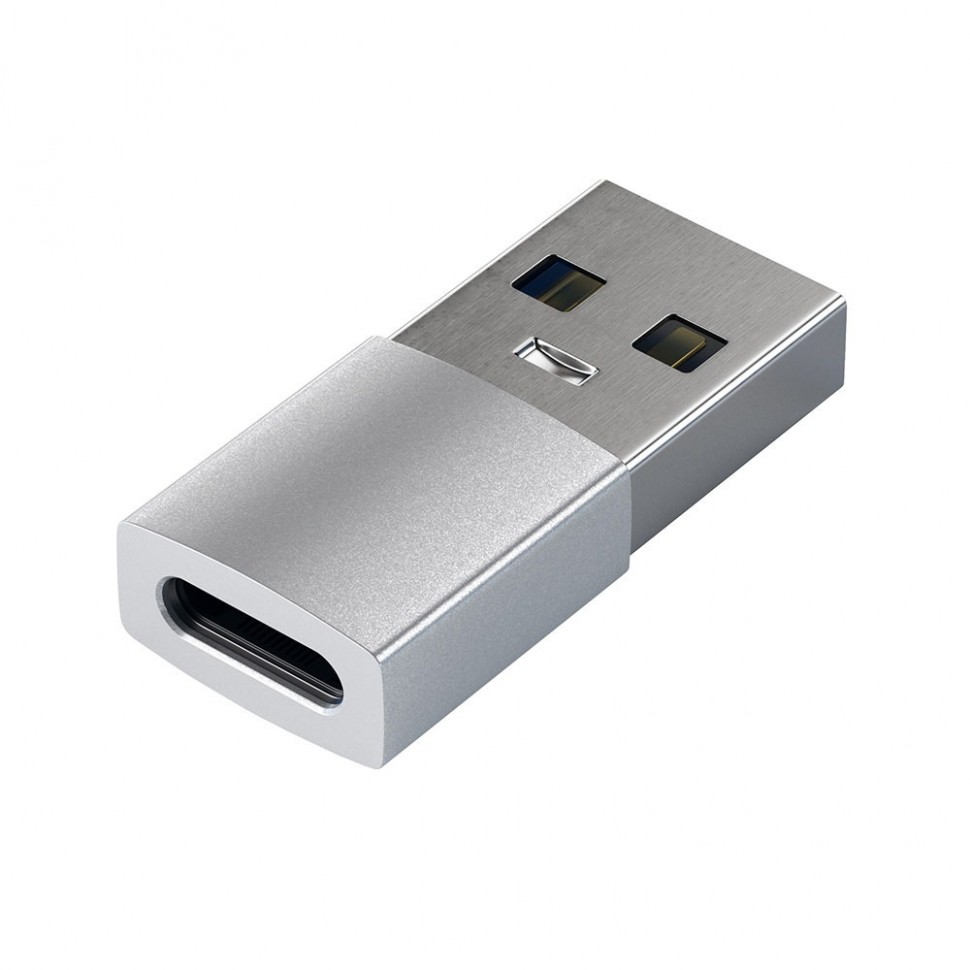 Кабель Satechi USB Type-A to Type-C, серебристый Кабель Satechi USB Type-A to Type-C, серебристый