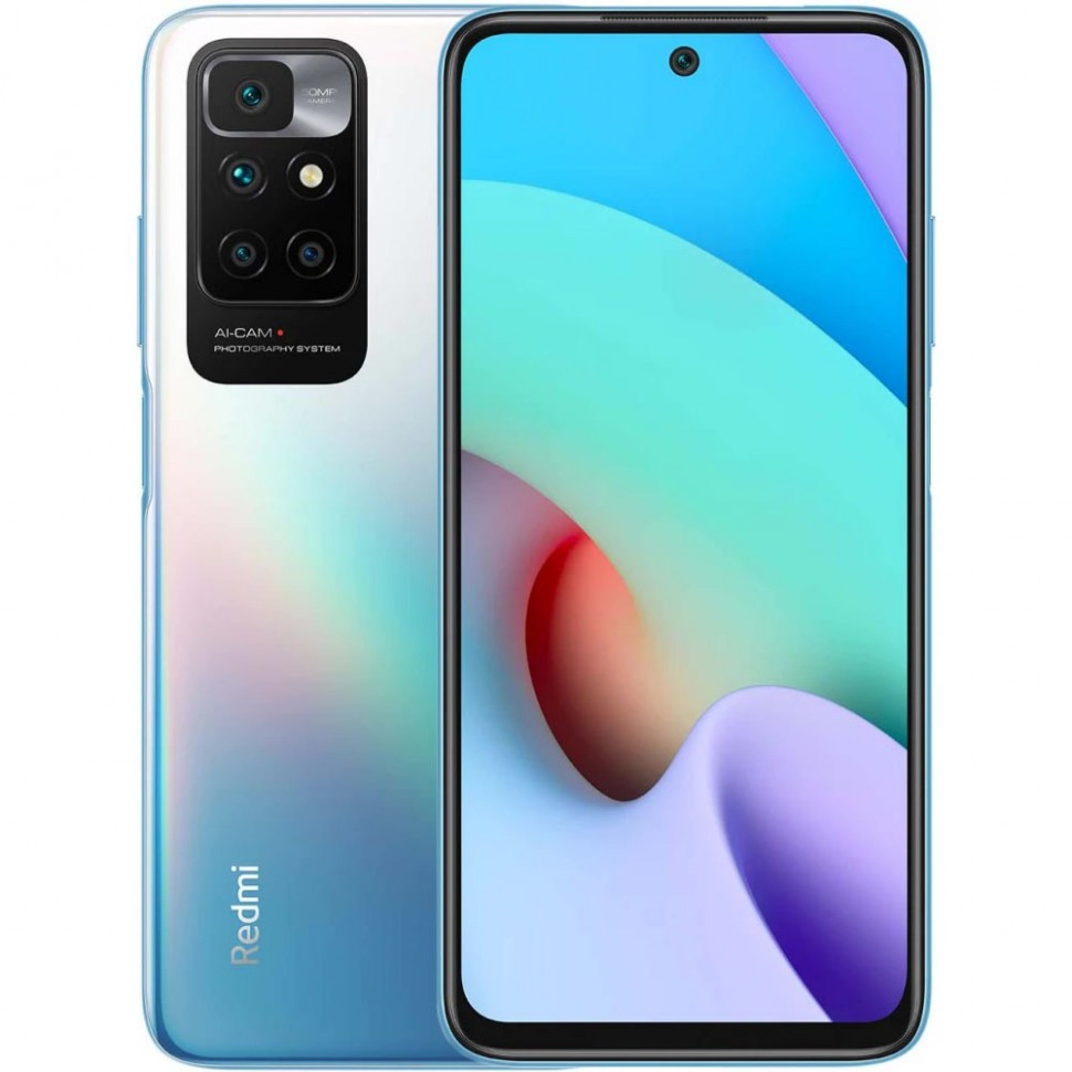 Смартфон Xiaomi Redmi 10 64 ГБ синее море Смартфон Xiaomi Redmi 10 64 ГБ синее море