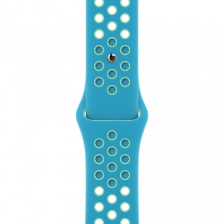 Ремешок для умных часов Apple Watch Nike 40 мм, лазурь/нежно-зелёный (MJ6H3ZM/A)