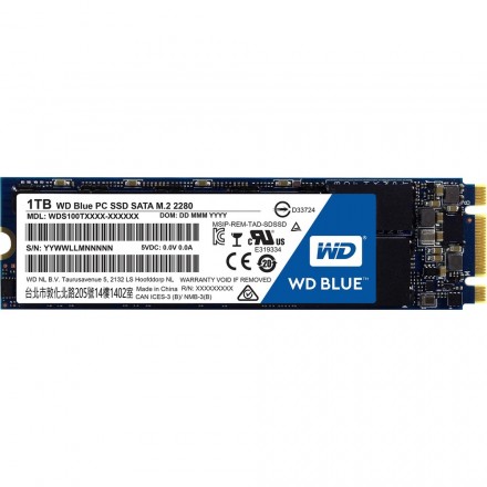 Внутренний SSD накопительWestern Digital 1TB WDS100T2B0B